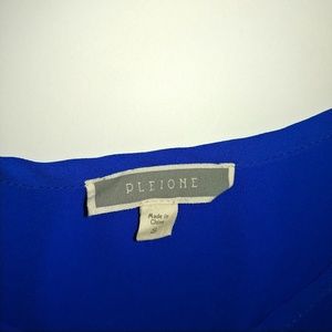 Pleione Tops - Pleione Blue Size S Short Sleeve Top Hi-Low Hem Pleione Tops - Pleione Blue Size S Short Sleeve Top Hi-Low Hem
